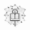 skeleton key tattoo design idea