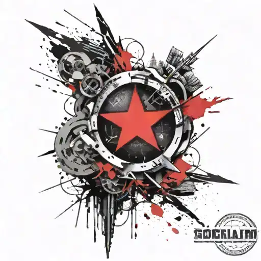 Socialism tattoo Communist tattoo Leftist tattoo design tattoo design idea