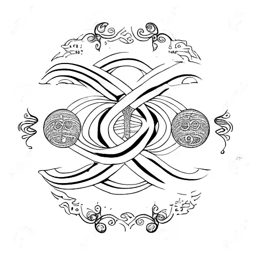 infinity and beyond and all the infinite infinity's  tattoo design idea