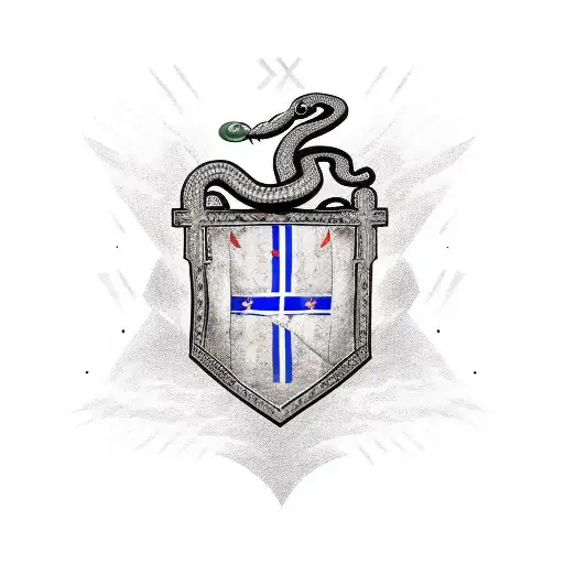 snake wrapped around a confederate flag heart, with a sword through the heart tattoo design idea