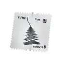 A minimalist tattoo of a cinema ticket and a tree merging into one, reflecting the client's love for movies and nature. tattoo design idea