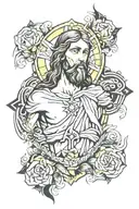 jesus christ tattoo design idea