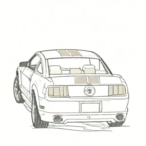 ford mustang eleanor tattoo design idea