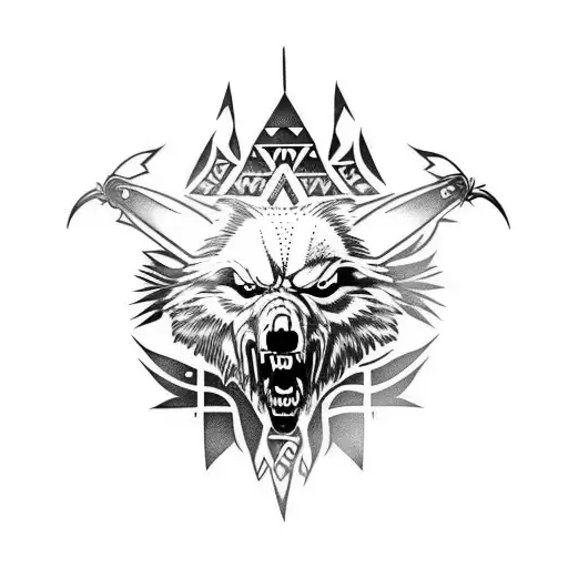 lobo tattoo design idea