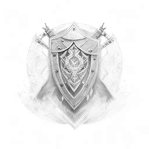shield maiden tracy tattoo design idea