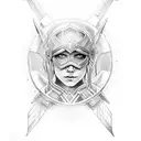 shield maiden tracy tattoo design idea
