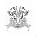Billy Goat tattoo design idea
