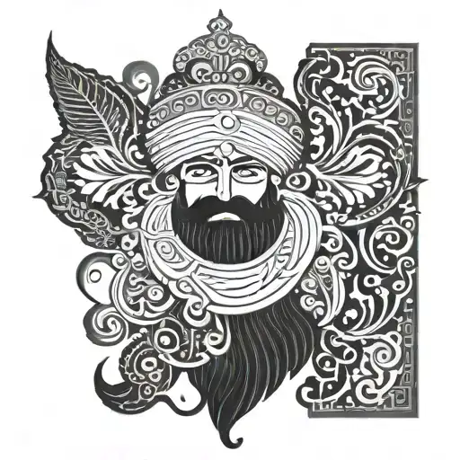 punjabi sikh tattoo design idea