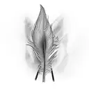 pheasant tail feather tattoo design idea