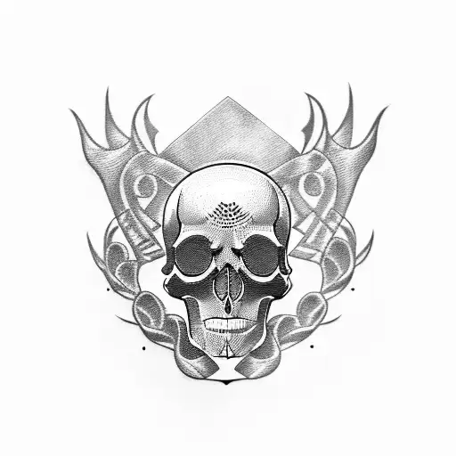 mariachi skull tattoo design idea
