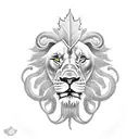 Lion, Goalie mask, Bruin, Squid tentacles, RT, Live broadcast light, Maple leaf  tattoo design idea