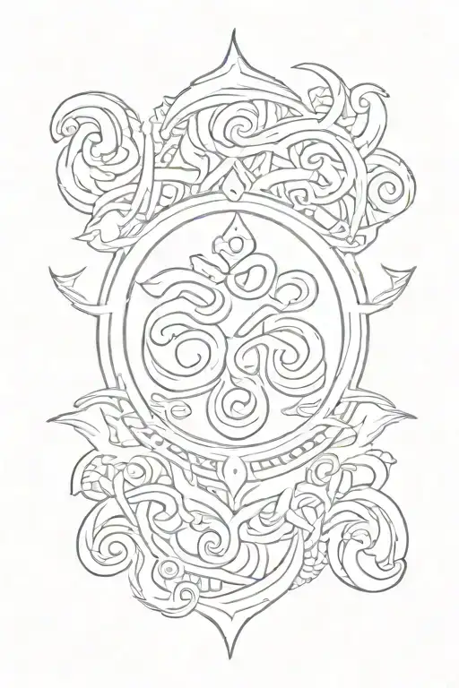 aum symbol tattoo design idea