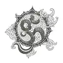 aum symbol tattoo design idea