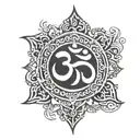 aum symbol tattoo design idea