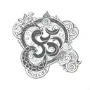 aum symbol tattoo design idea