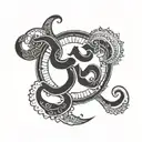 aum symbol tattoo design idea
