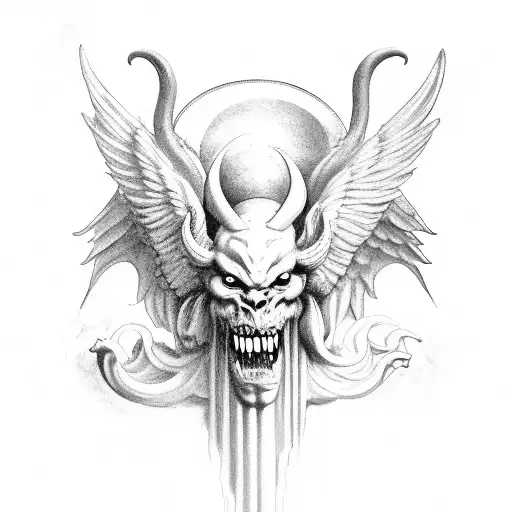 lucifer eating sinners heaven and hell Cappella Bolognini, Chapel of the Magi, by Giovanni da Modena, 1410 tattoo design idea