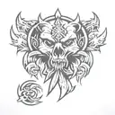 Bear claw cross tattoo tattoo design idea