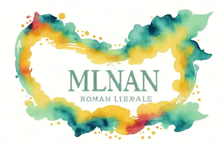 wedding date Roman numerals tattoo design idea