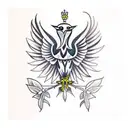 polish folk art bird with a Scandinavian folk art bird tattoo design idea