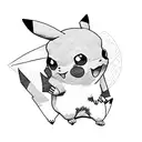 Pikachu tattoo design idea