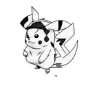 Pikachu tattoo design idea