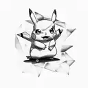 Pikachu tattoo design idea