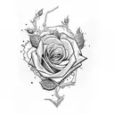 Pikachu and roses tattoo design idea