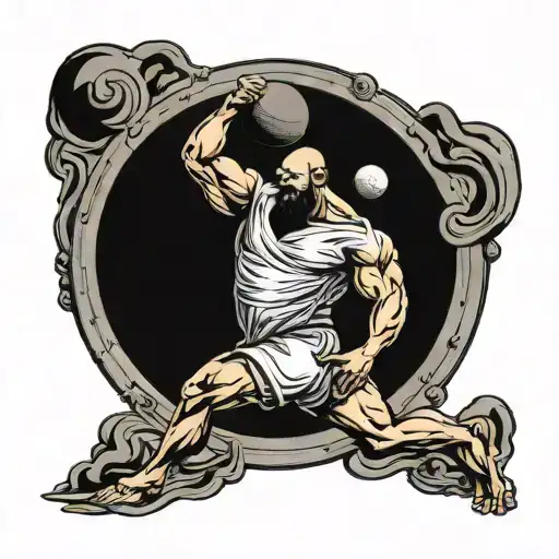 Sisyphus tattoo design idea