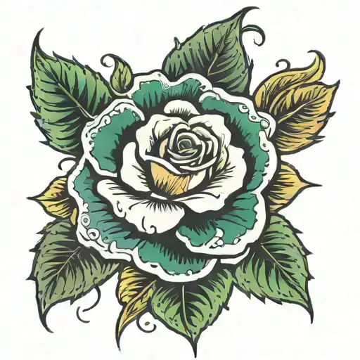 irish rose tattoo tattoo design idea