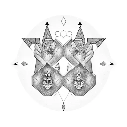 twin flame symbol  tattoo design idea