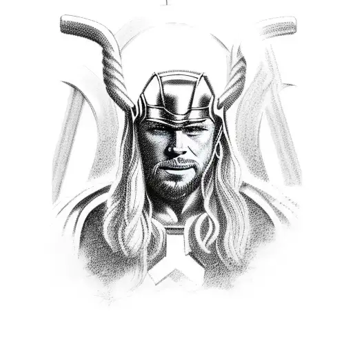 thor tattoo design idea