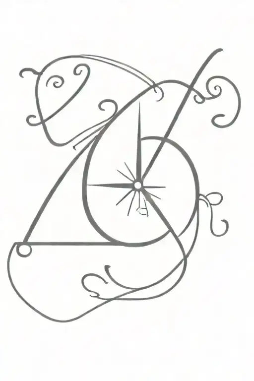 greek letters for love, purity, luck, 11:11 clock hands pointing tattoo design idea