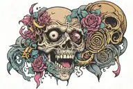 take revenge on yourself tattoo design idea