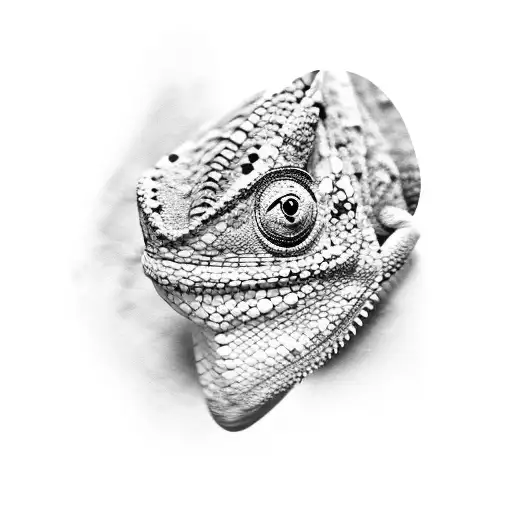 chameleon  tattoo design idea