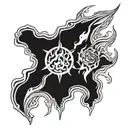 fire and ice tattoo design idea