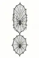 spider web tattoo design idea