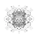 Constellations formed by mathematical equations tattoo design idea