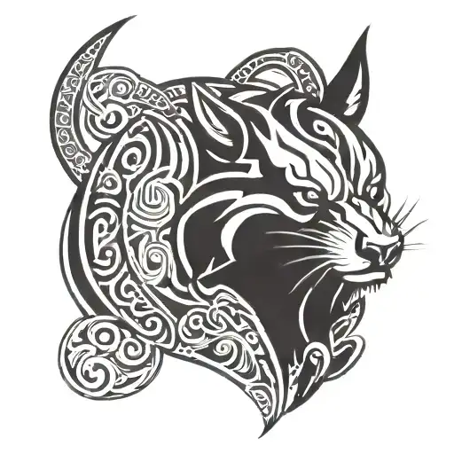 Wolverine animal consisting of taurus tattoo design idea