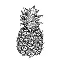 a pineapple tattoo design idea