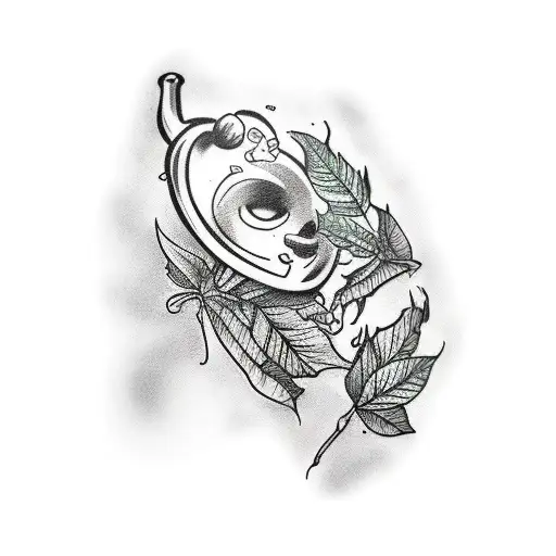 Poison Ivy wrapped around arm tattoo design idea