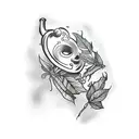 Poison Ivy wrapped around arm tattoo design idea