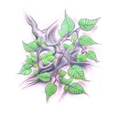 Poison Ivy vine tattoo design idea