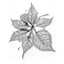 Poison Ivy vine tattoo design idea