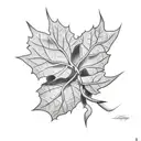 Poison Ivy vine tattoo design idea