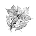Poison Ivy vine tattoo design idea