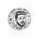 post malone tattoo design idea