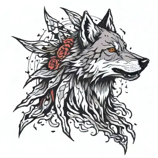 lone Wolf, second cheia tattoo design idea