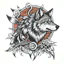 lone Wolf, second cheia tattoo design idea