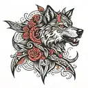 lone Wolf, second cheia tattoo design idea